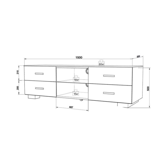 Mart Rack Commander White