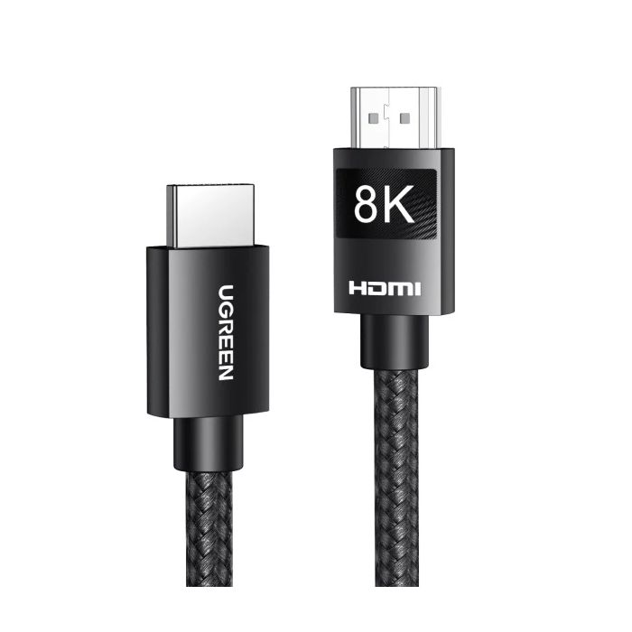 UGREEN HDMI 2.1 Cable with Braided 8K60Hz, 4K120Hz 2m (Black)/80403