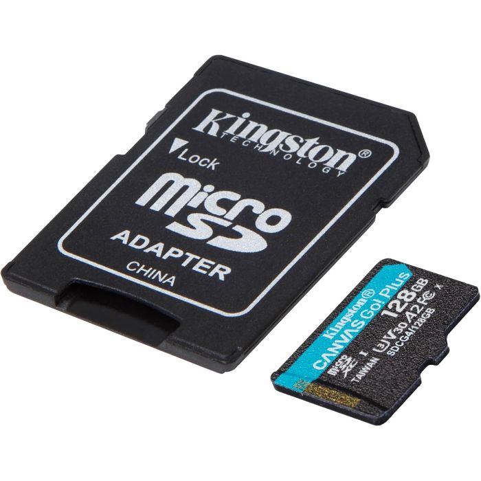 Kingston Canvas Go Plus microSD memory card 128GB (SDCG4/128GB)