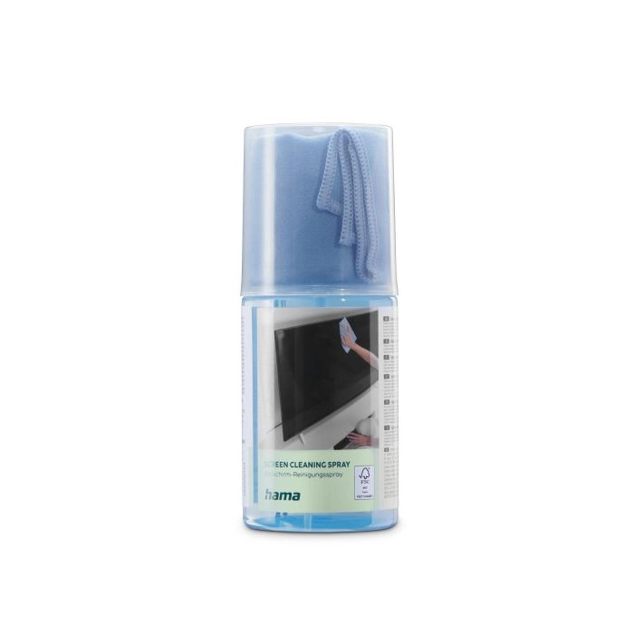 Hama Screen Cleaner, Spray + Cleaning Cloth, 200 ml, TV + Office (221093)