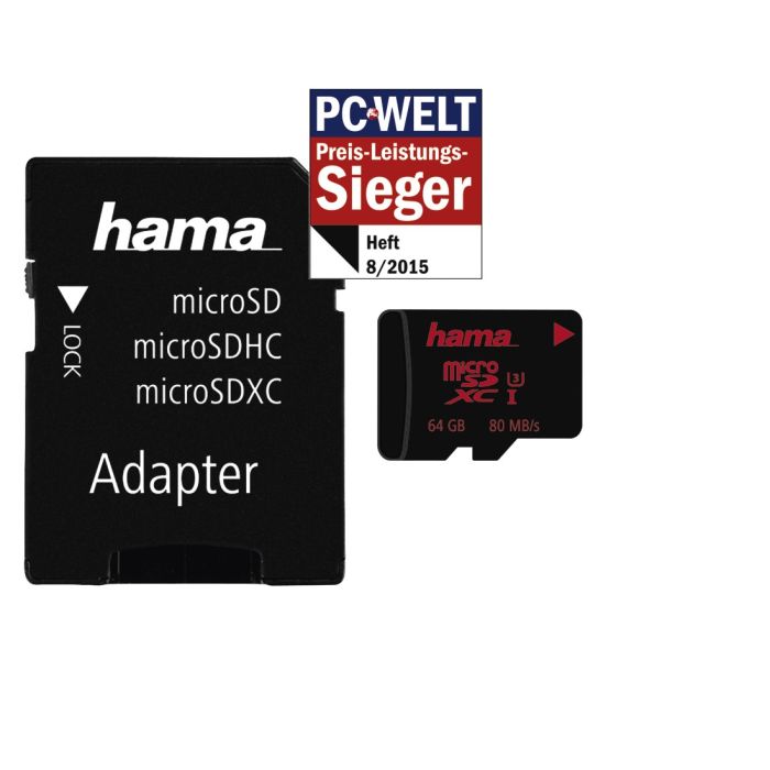 Hama microSDXC 64GB UHS Class 3 UHS-I (123979)