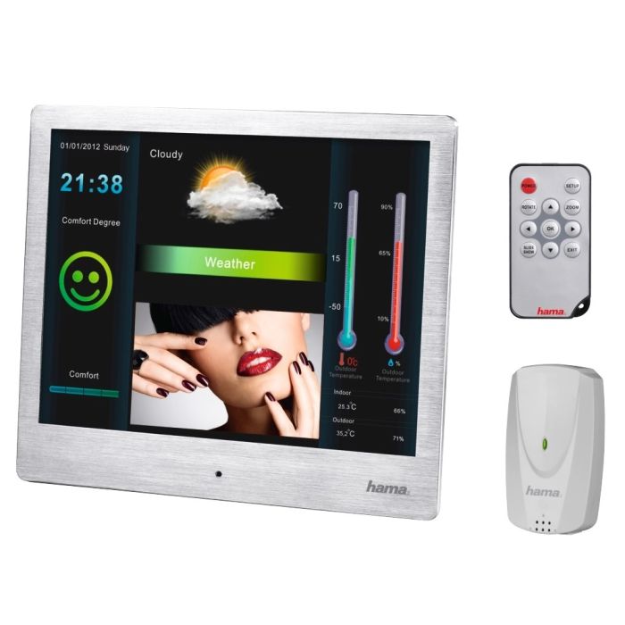 Hama Digital Photo Frame DPF-8WS,steel (95282)