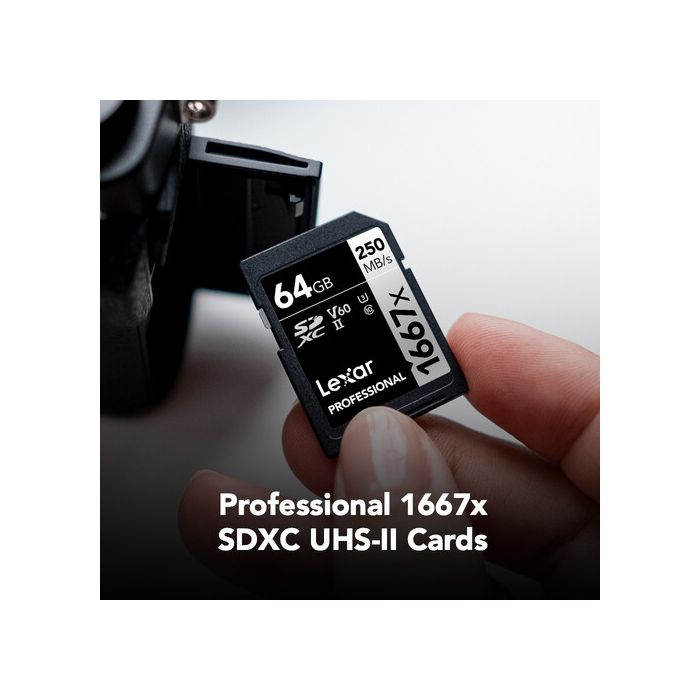 Lexar Professional 1667x 64GB SDXC UHS-II 2-Pack