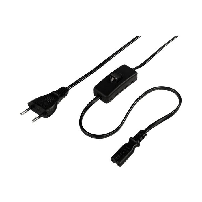 Hama Mains Lead, Euro plug, 2m (44236)