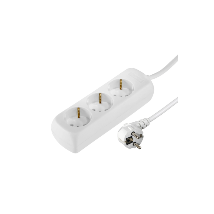 Hama 3-Way Power Strip, 1.4 m,White (30528)
