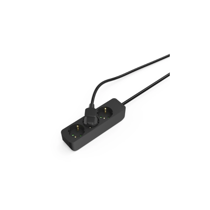 Hama 3-Way Power Strip, 1.4 m, Black (223012)