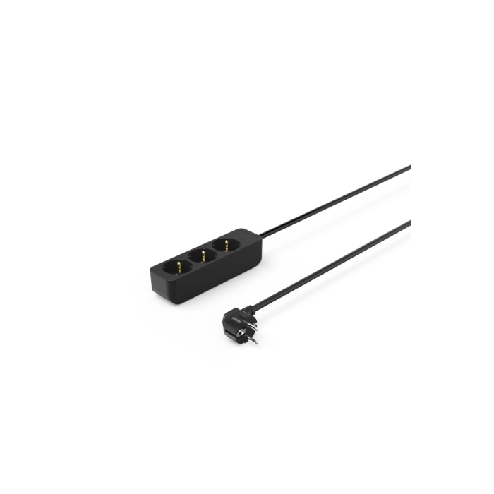 Hama 3-Way Power Strip, 1.4 m, Black (223012)
