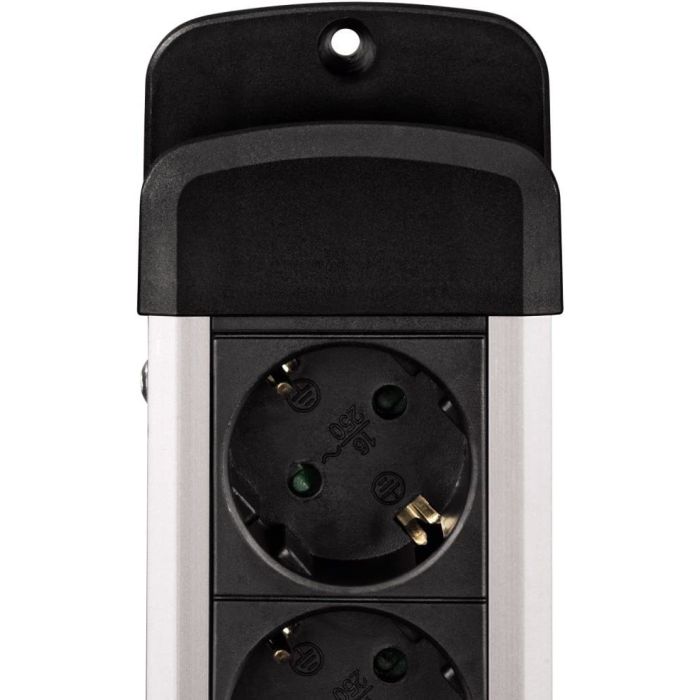 Hama Pro-S 80S Socket strip,Blk/Silver,1.5m(47858)