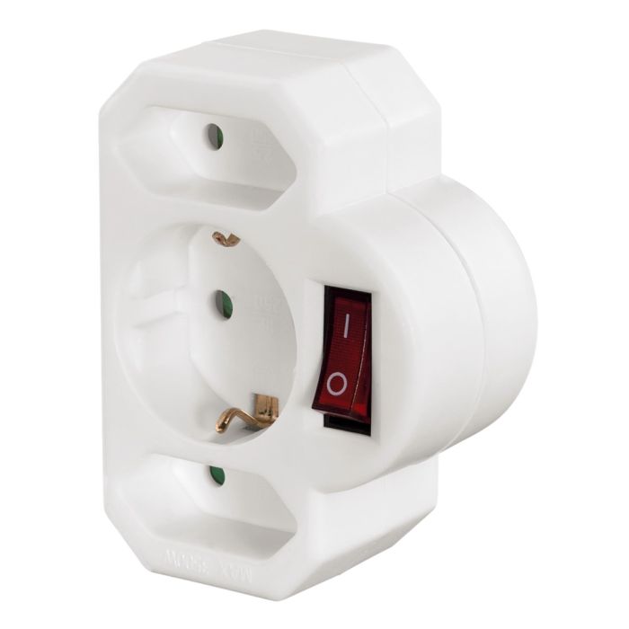 Hama Adapter 3-Way Socket with switch (47756)