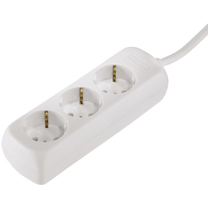 Hama 3-Way Power Strip, 3 m,White (30569)