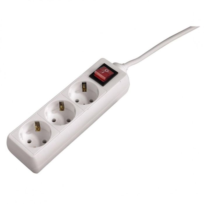 Hama 3-Way Power Strip.w/Switch,5m,White(108815)