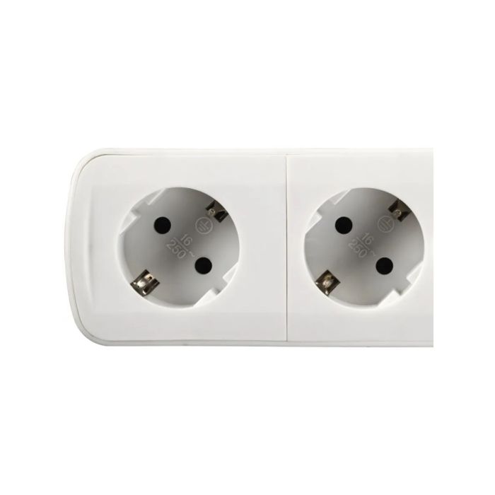 Hama 6-WayTIDY-Line Power Strip,White(137356)