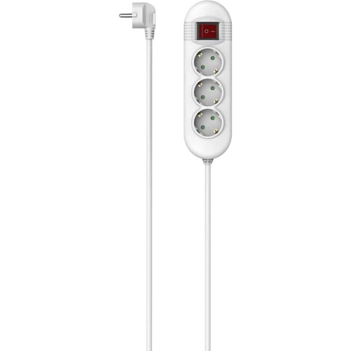 Hama Power Strip,3-Way 1.4 m,White (223021)