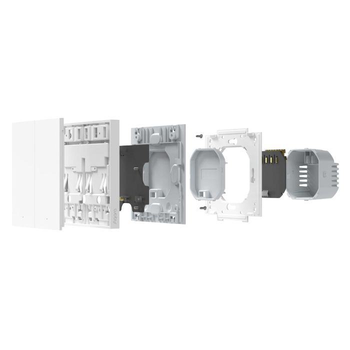 AQARA Smart wall switch H1 with neutral double rocker /WS-EUK04