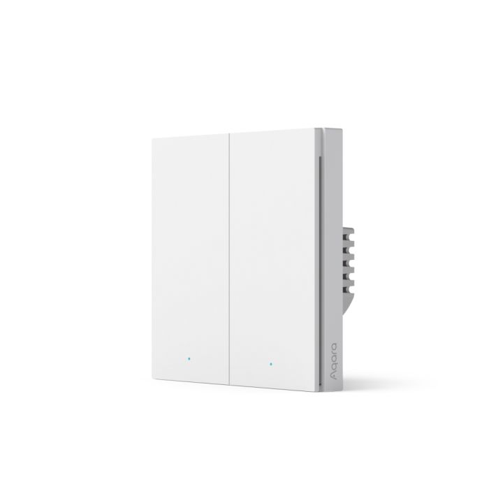 AQARA Smart wall switch H1 with neutral double rocker /WS-EUK04