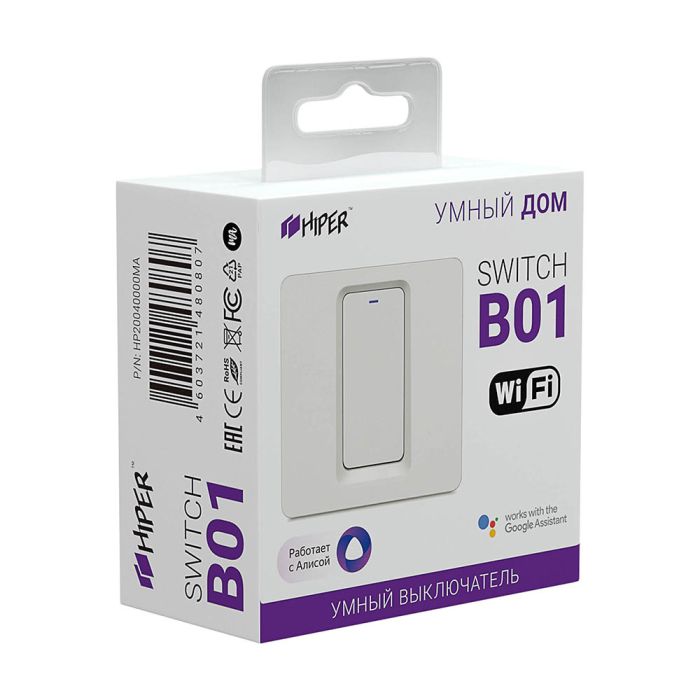 Hiper Smart IoT Switch B01 WiFi White (HDY-SB01)