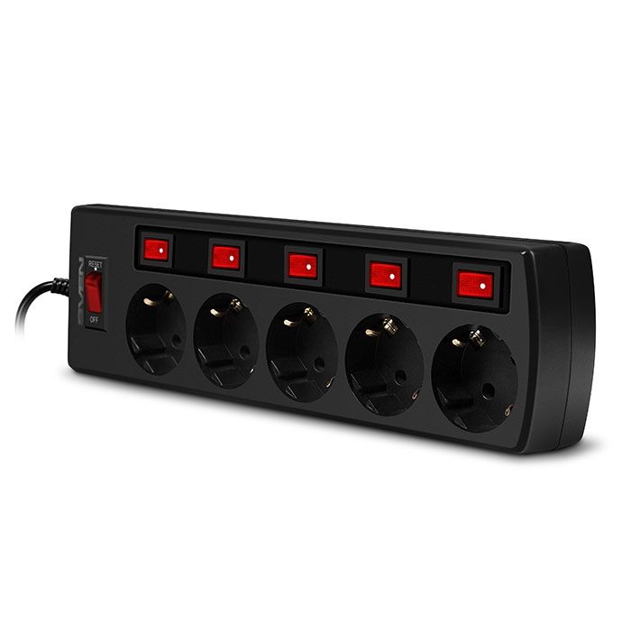 Sven Surge Protector SF-05PL 1.8M 5SBlk(SV-015152)