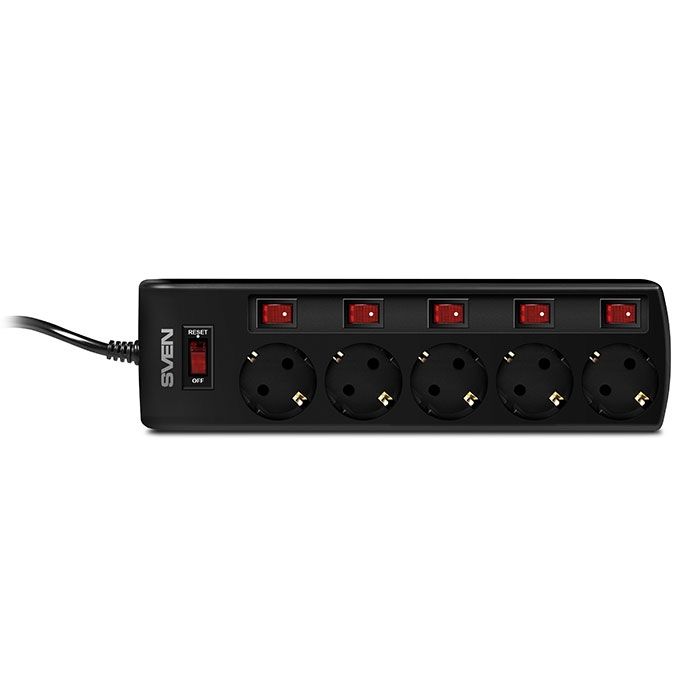 Sven Surge Protector SF-05PL 1.8M 5SBlk(SV-015152)