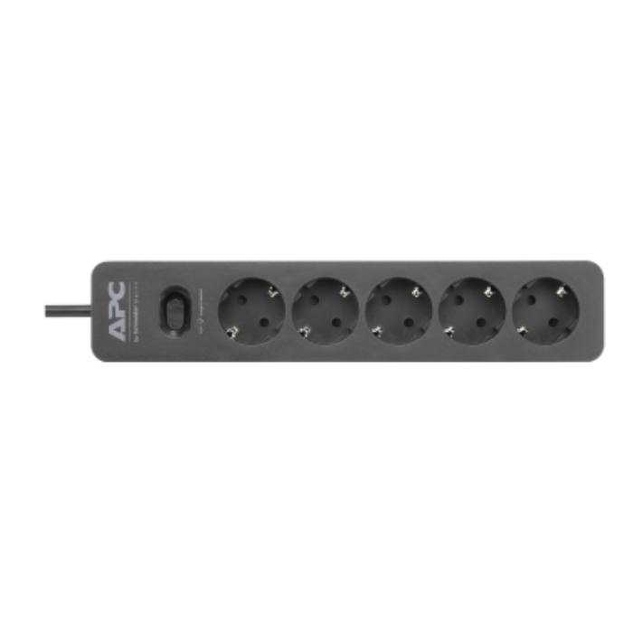 APC Essential SurgeArrest 5 Outlet 2 USB Ports Black/PME5U2B-RS