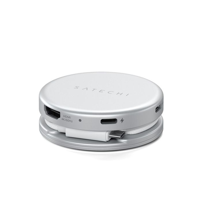Satechi OnTheGo 5 in 1 Multiport Adapter, Silver /ST-POTG5S