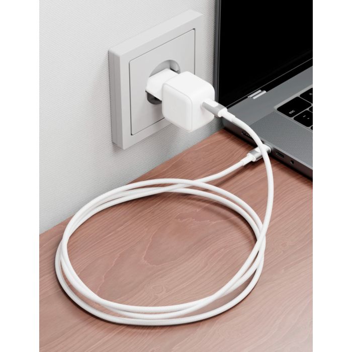 VLP Force Line Cable 100W, USB C - C, 1.2M, White /1036001