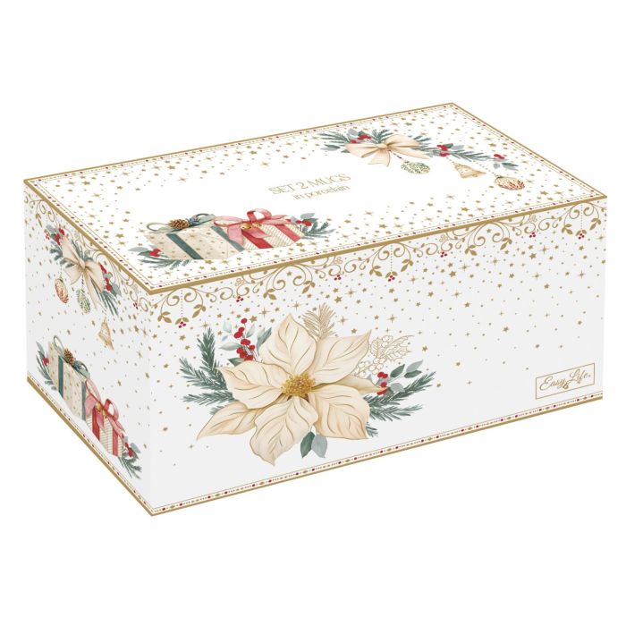Easy life 1102/WHEL porcelain mugs with box set 2pcs