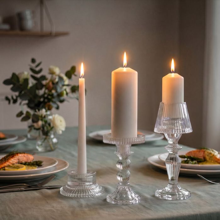 Fissman 13270 glass candle holder 17cm