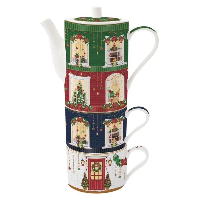 Easy life 1346/FEAV porcelain teapot with two mugs set