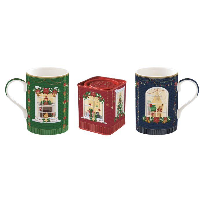 Easy life 1497/FEAV two tea cups with metal box set 35ml