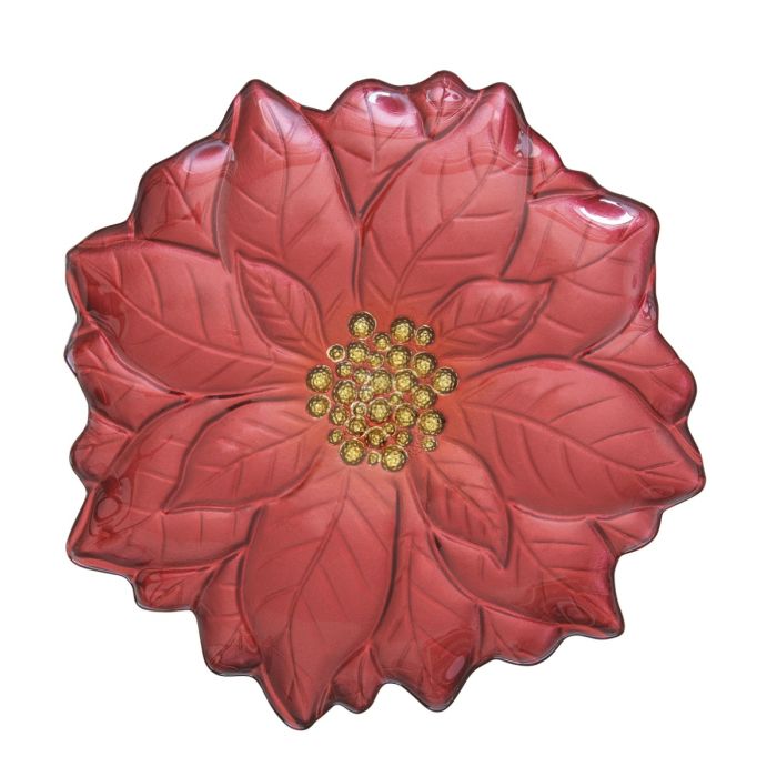 Easy life 1529/RED "flower" serving plate 31sm