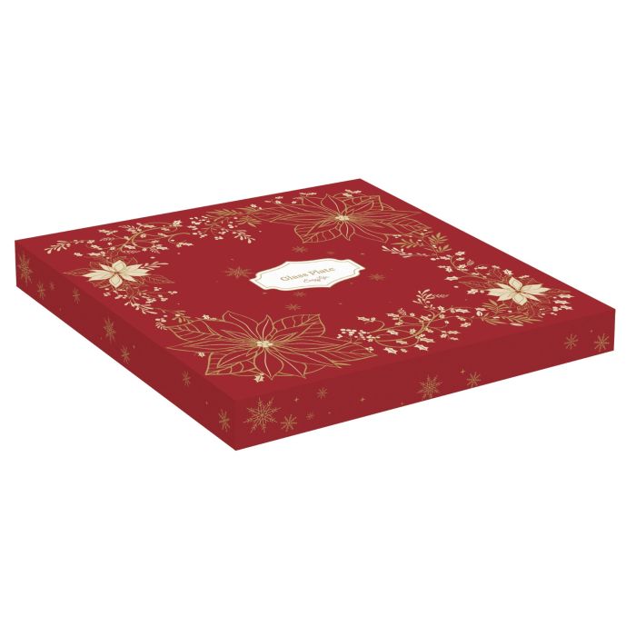 Easy life 1529/RED "flower" serving plate 31sm