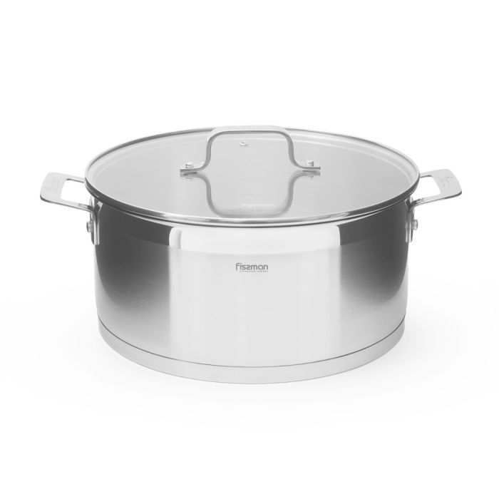 Fissman 15357 FOBUS induction casserole with glass lid 28cm 8l - outlet