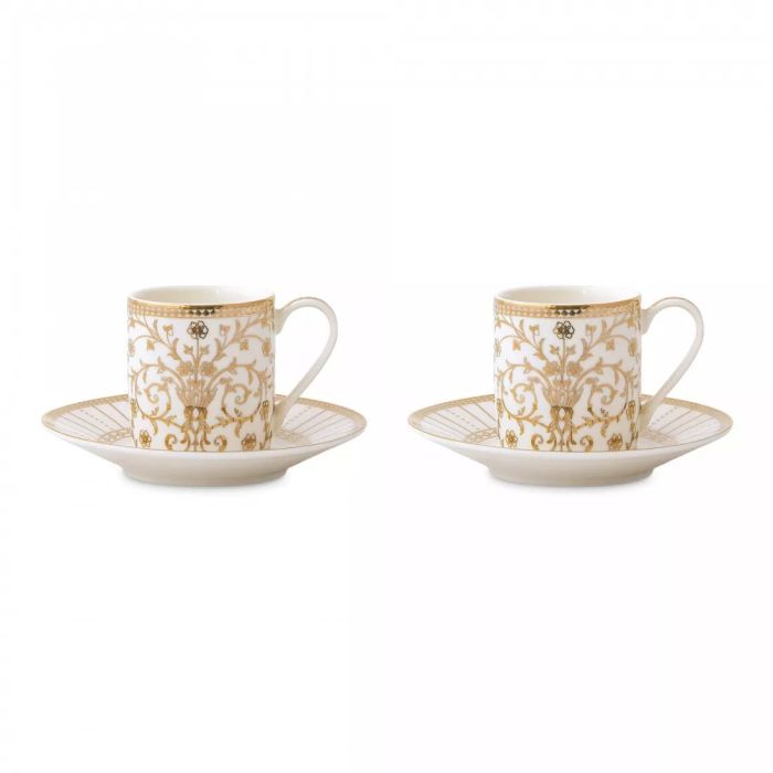 Pozzi Milano PM0125/GLDE coffee cup with saucer 2pcs
