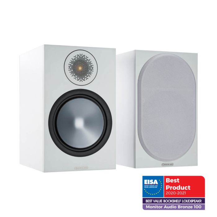 Monitor Audio Bronze 100 Bookshelf Speaker White