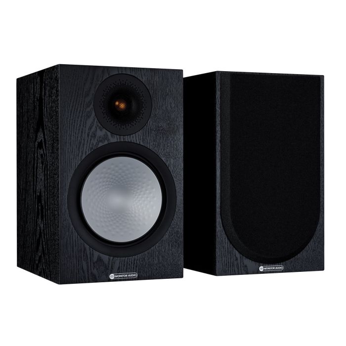 Monitor Audio Silver 100 Bookshelf Speaker Blak Oak