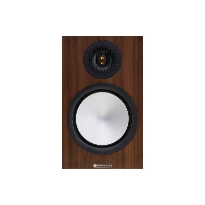 Monitor Audio Silver 100 Bookshelf Speaker Natural Walnut