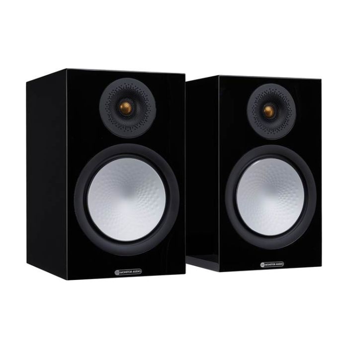 Monitor Audio Silver 100 Bookshelf Speaker High Glass Black