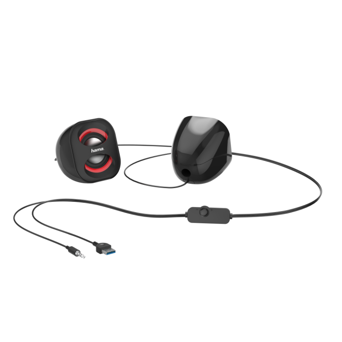 HamaSonic Mobil 183PC Speaker,blk/red(173131)