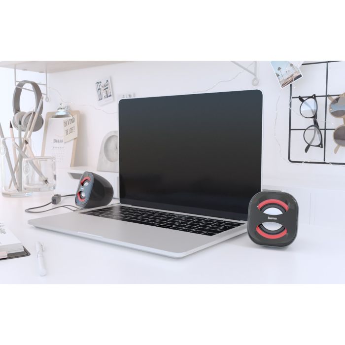 HamaSonic Mobil 183PC Speaker,blk/red(173131)