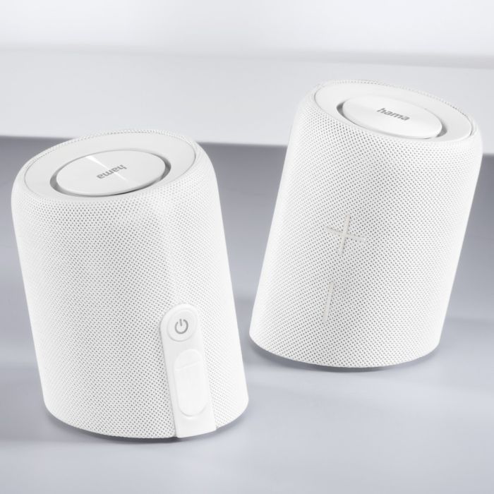 HamaTwin 2.0 Waterproof, 20 W, White(188221)