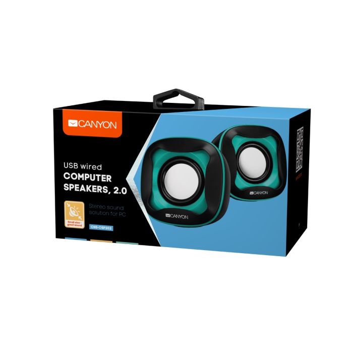 Canyon CNS-CSP202/Wired Speakers Black Blue