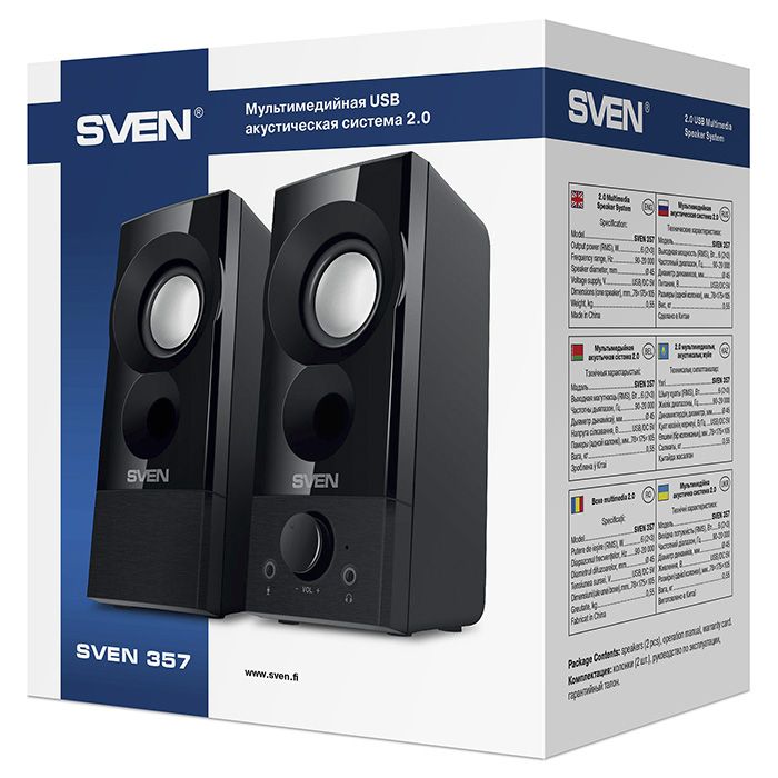 Sven 357 USB Black (SV-018191)
