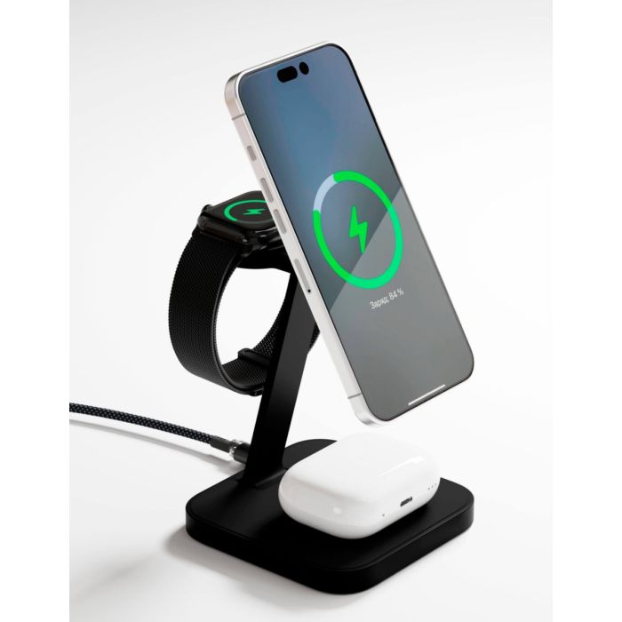 VLP Unity Power 3in1 Wireless Charger, Black Titanium /1092007
