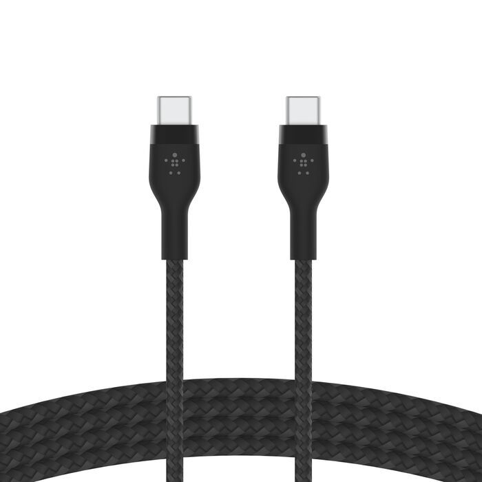 Belkin USB-C to USB-C Braided Silicone Cable, 1M, Black /CAB011BT1MBK