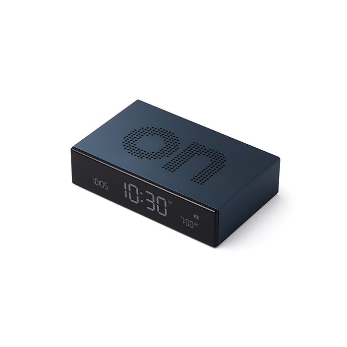 Lexon Flip Premium LCD Alarm Clock Blue/LR152B