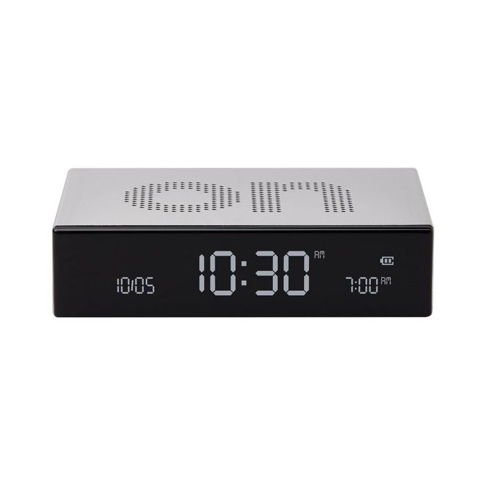 Lexon Flip Premium LCD Alarm Clock Alu/LR152A