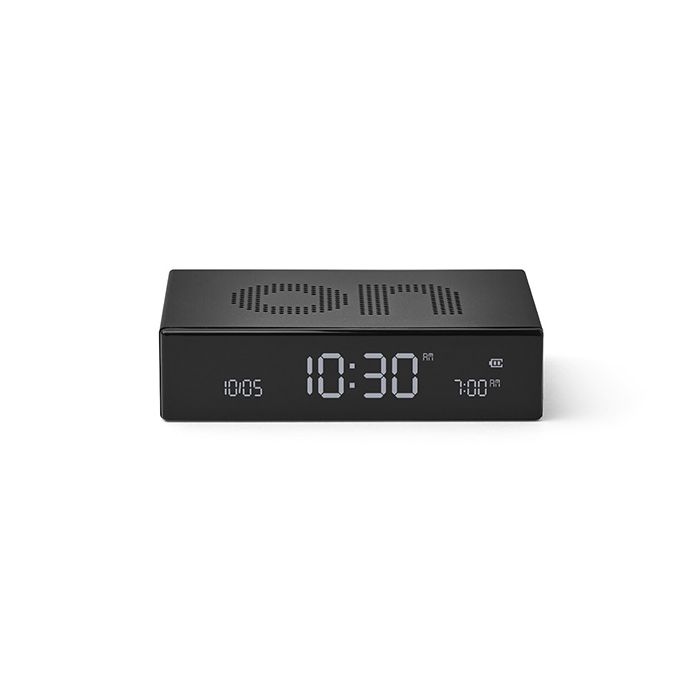 Lexon Flip Premium LCD Alarm Clock Black/LR152N