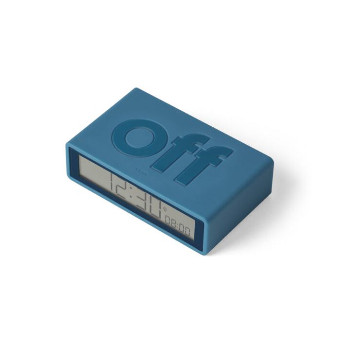 Lexon Flip+ LCD Alarm Clock Dark Blue/LR150DB9