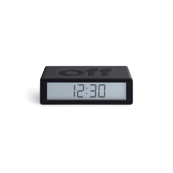Lexon Flip+ Travel Alarm Clock Black/LR151N0