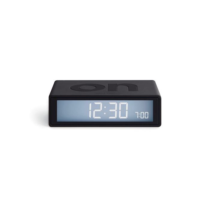 Lexon Flip+ Travel Alarm Clock Black/LR151N0